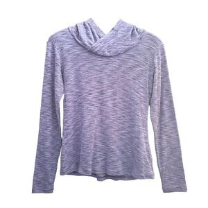 Columbia Space Dye Blue Long Sleeve Hoodie Pullover Womens M Medium